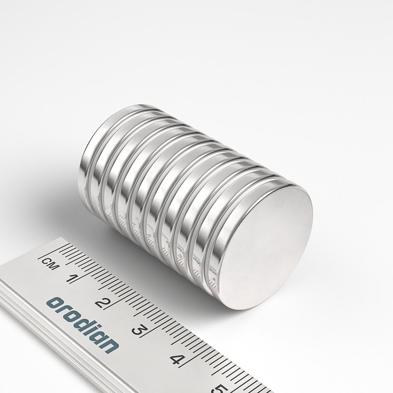 V25-3-N38_v02 Neodym Magnet Scheibe 25×3 mm N38