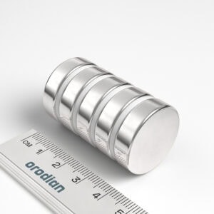V25-7-N38_v02 Neodym Magnet Scheibe 25×7 mm N38