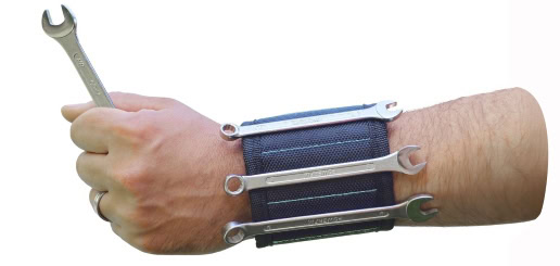 Verstellbares magnetisches Armband für Heimwerker