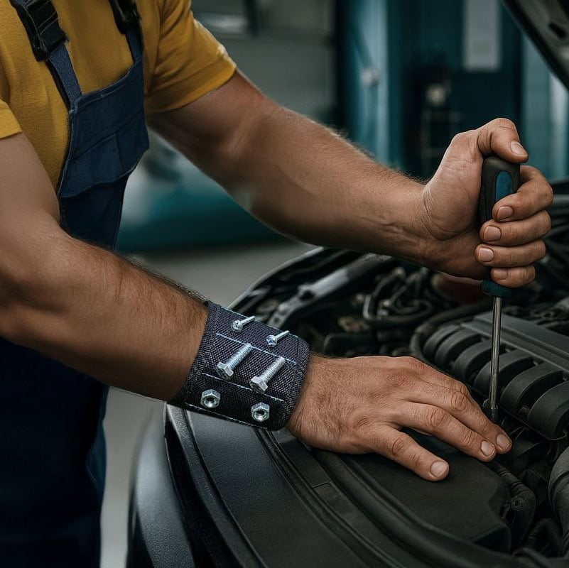Verstellbares magnetisches Armband für Heimwerker