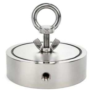 Magnet mit Ringschraube, doppelseitig – Haftkraft 2×1 100 kg