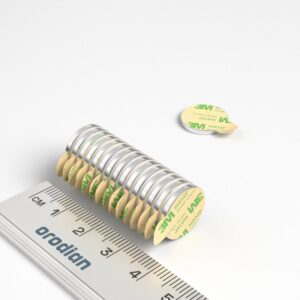 Neodym-Magnet, Scheibe, selbstklebend V14-1,5 mm – N42