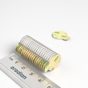 Neodym-Magnet, Scheibe, selbstklebend V15-1 mm – N38