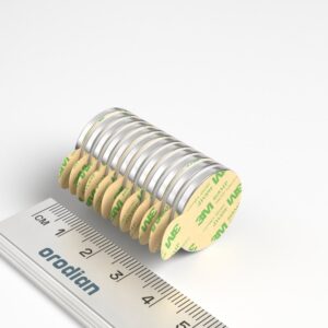 Neodym-Magnet, Scheibe, selbstklebend V20-2 mm – N38