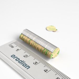 Neodym-Magnet, Scheibe, selbstklebend V8-0,75 mm – N38