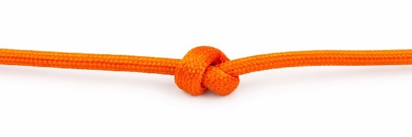 Altweiberknoten auf Paracord-Seil