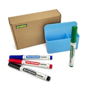 Magnetischer Markerhalter für Whiteboards + 4 Marker