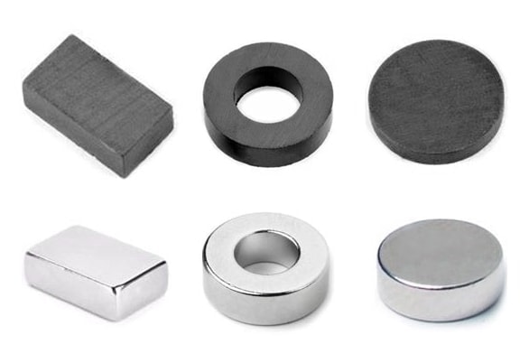 Vergleich: Ferrit- und Neodym-Magnete