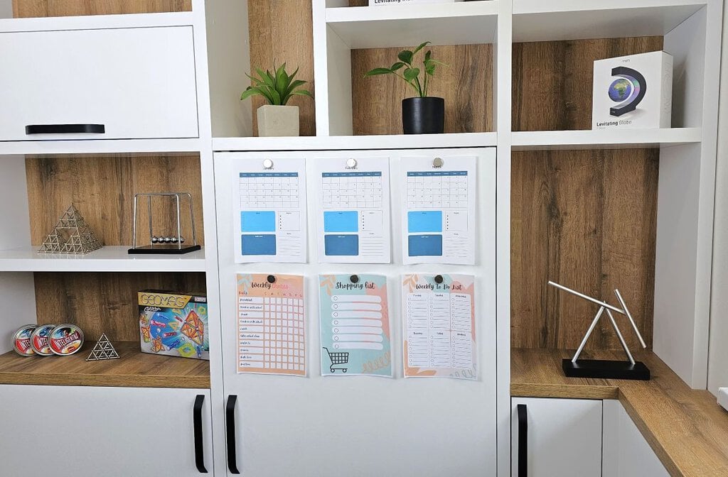 Magnettafel an Möbeln